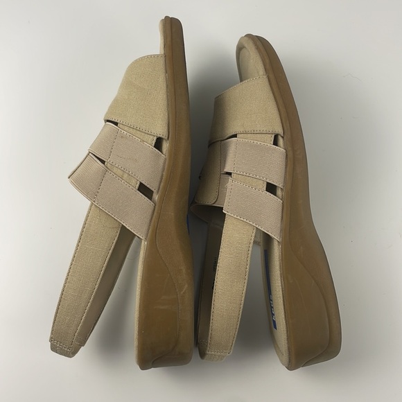 Keds | Beige Canvas Open Toe Slip On Sling Back Comfort Sandal Shoe Size 8 - Picture 7 of 9
